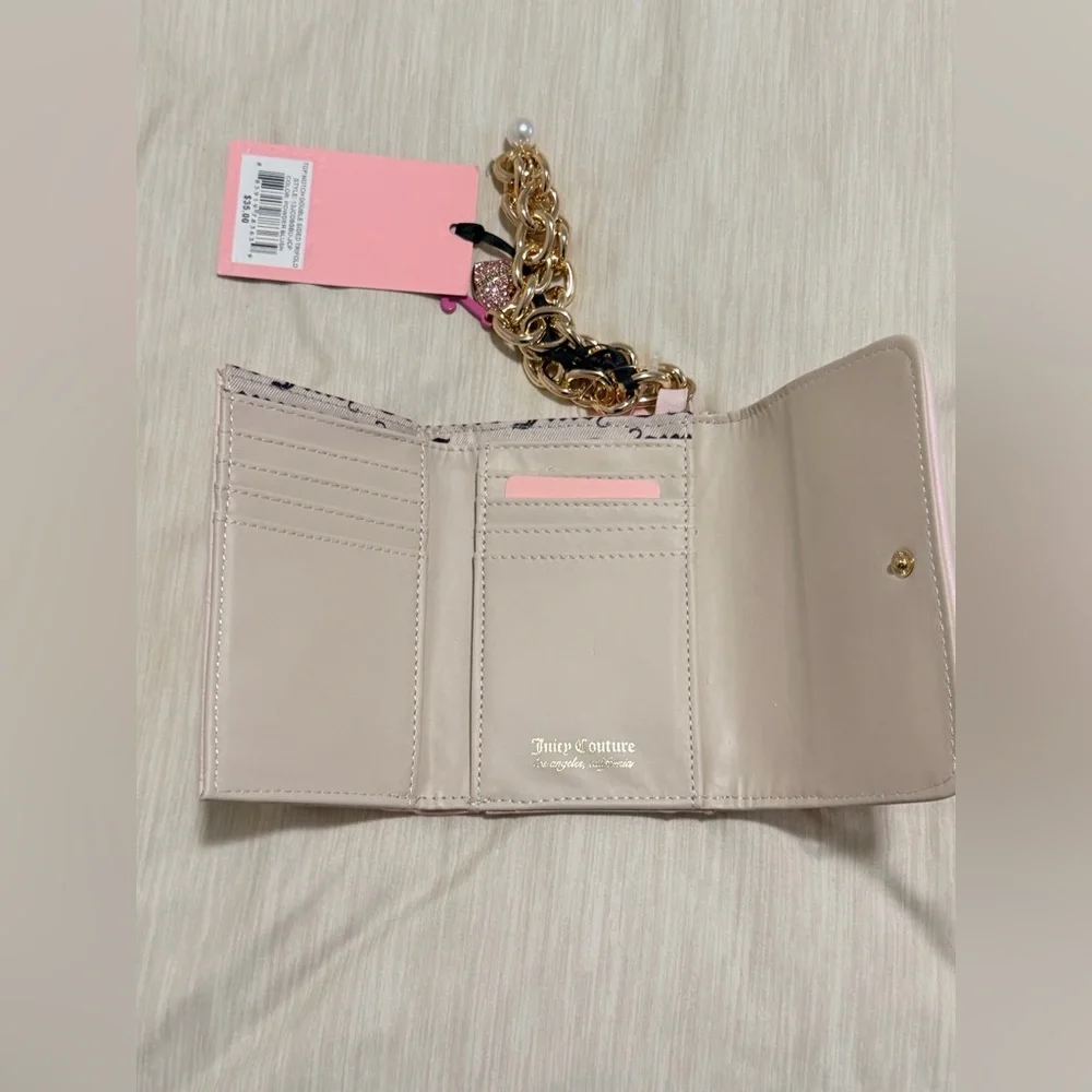 Juicy Couture Top Notch Double Sided Trifold Wallet - Picture 5 of 11